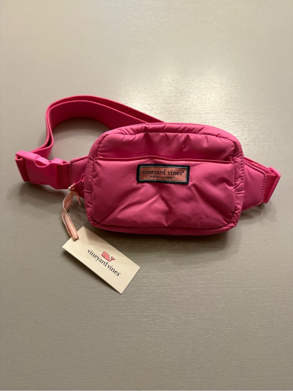 Vineyard Vines Bubblegum Pink Puffer Belt Bag